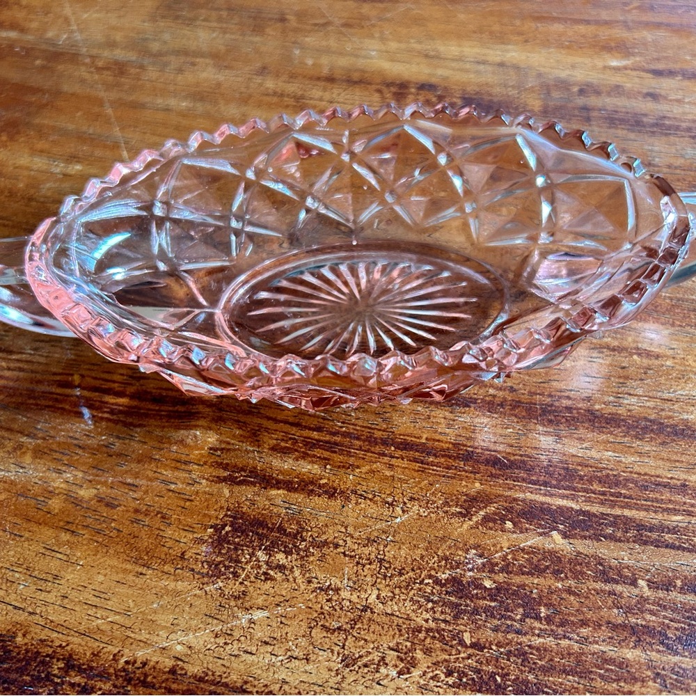 Pink Depression Glass Decorative Dish